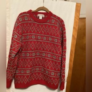 Gap Clothing Co Vintage Hand knit wool Sweater Sz M